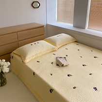 Total Cotton Rose Korea Bed Cover Three Sets Clip Cotton Thickened Sheet Multifunction Thin Quilt Air Conditioning Blanket Machine Washable