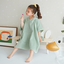 Childrens bath towel cloak
