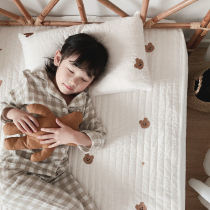 Baby Pure Cotton Quilted Bed Linen Children Clip Cotton Soft Bed Bedding Baby Afternoon Nap Cushion Kindergarten Winter Thickening can be set