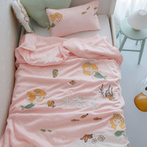 Children 60 beautiful people fish Lan essence silk-skin-care air conditioning quilted by babys kindergarten Quilt Dinosaur Summer Cool by Summer