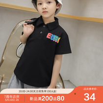 Design sense tide brand embroidery POLO shirt Boys summer simple short-sleeved T-shirt American casual wild lapel half sleeve