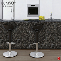 Stainless steel mosaic high end black background wall bar bar restaurant kitchen 304 porch industrial wind tile