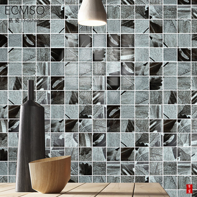 Light Extravagant Minimalist Industrial Wind Glass Mosaic Kitchen Bathroom Shower Background Wall Toilet Balcony Tile Trim