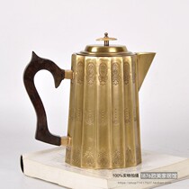 India imported pure copper handmade cold water kettle Milk kettle Beverage juice kettle Model room Hotel high-end decoration