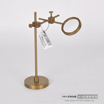 India imported pure copper retro desktop magnifying glass European and American high-end study office creative decoration gifts
