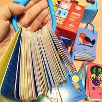 JoanMiro Le literacy card English enlightenment Early education Cognitive memory Flash card puzzle portable high-end gift
