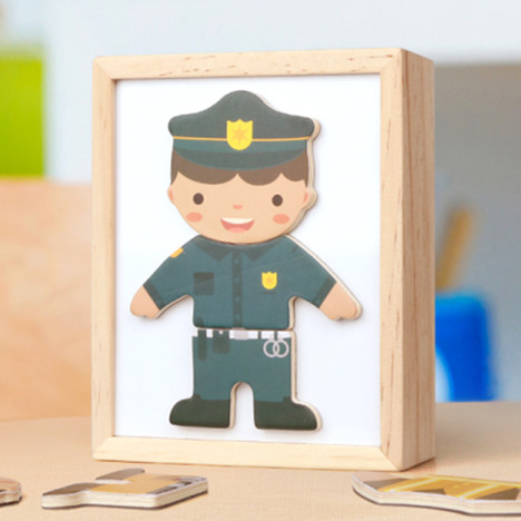 South Korea GoryeoBaby children bear professional change clothes baby puzzle three-dimensional puzzle building block children's gift