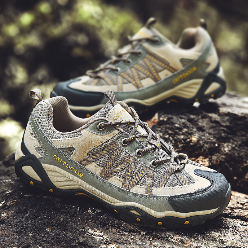 Italian Foreign Trade Professional Mountaineering Shoes Men Genuine Leather Non-slip Spring Autumn Outdoor Sneakers Cross-country Climbing Mountain Hiking Shoes Women-Taobao