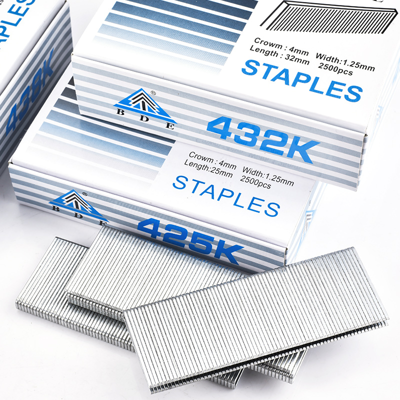 Baide 425K 432K 438K 440K code nail Pneumatic U-shaped gun nail Door nail K nail Woodworking nail 2040 hair box