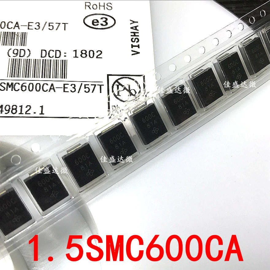 Transient Suppression Patch 1 5SMC600CA DO-214AB 1 5KE600CA TVS Diode SMC