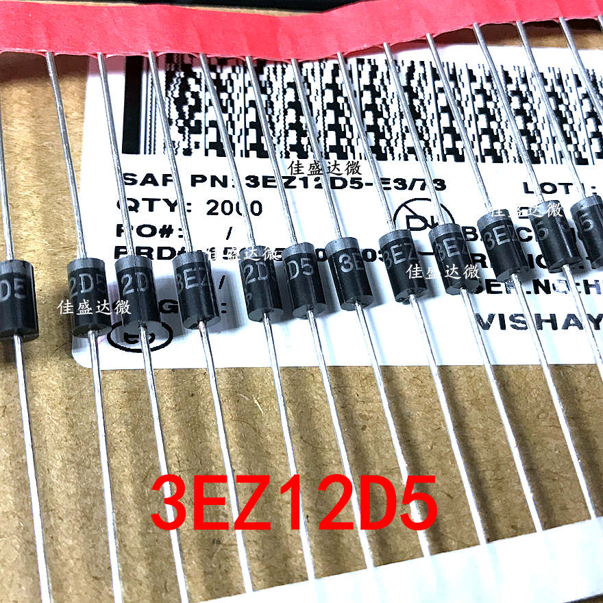3EZ12D5 DO-15 3EZ12D5 diode 3W 12V plastic wrapping tape