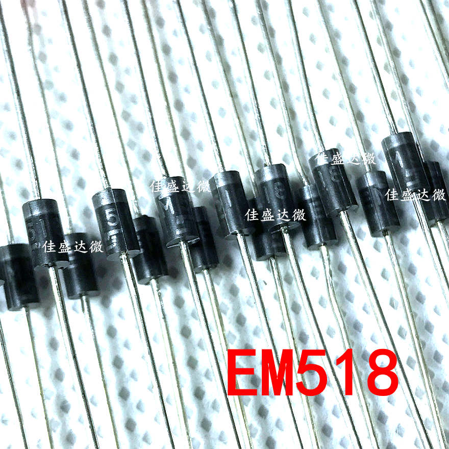 New high-pressure rectification tube straight EM518 EM518 DO-41 EM520 EM520 fit diode 1A 2000V
