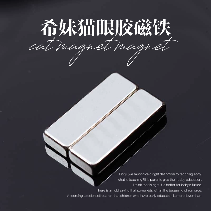 Công cụ làm móng mùa thu móng tay Gel mắt mèo đặc biệt mạnh mẽ dày nam châm đôi đầu nam châm - Công cụ Nail