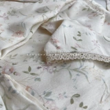 Свежие бежевые шорты, пижама, цветочный принт, короткий рукав