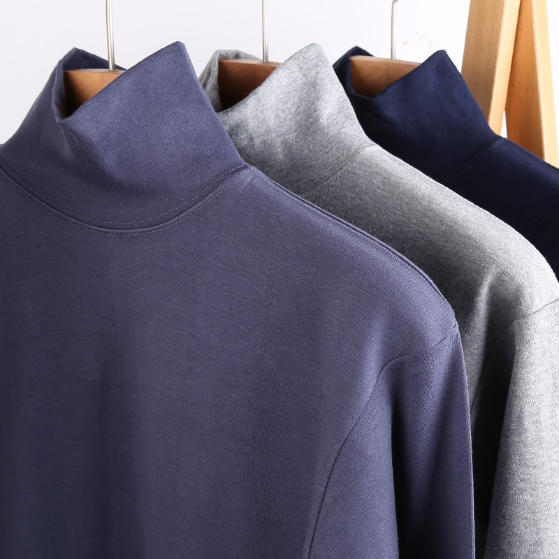 High collar autumn clothes men's single pieces blouses pure cotton female old cotton sweatshirt all-cotton middle-aged and elderly people fever clothes undershirt