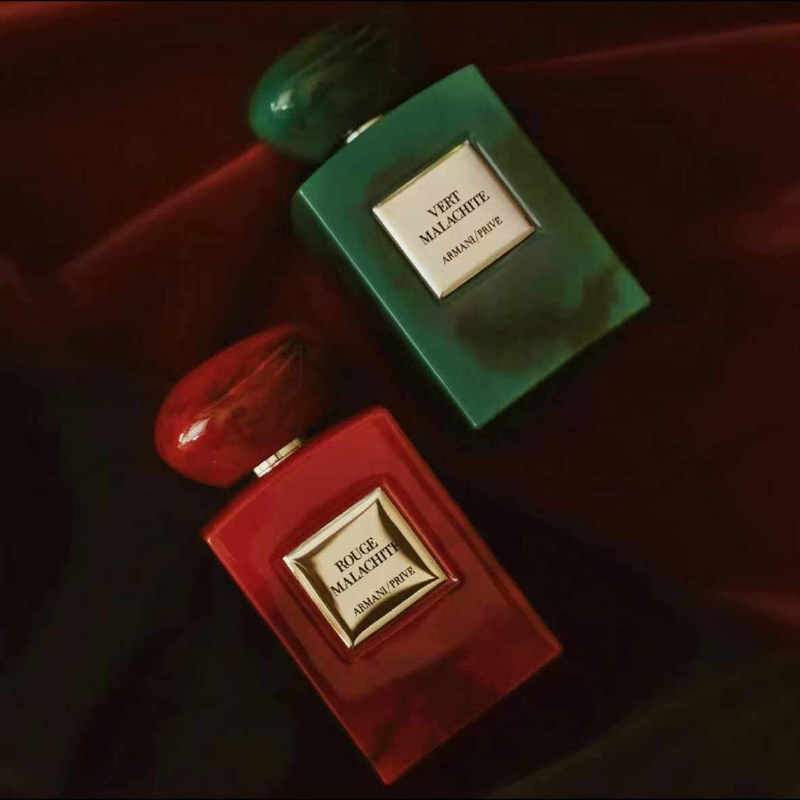 Armani Haute Couture Noble Perfume Red Green Chalcedony/Magenta Tanzanite/Amber/Incense/Indigo 100ml