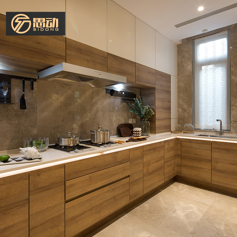 The kitchen of the Chongqing municipality?Car set to make modern minimalist light extravagant overall cabinet Customized household small family Type assembly Economy Type