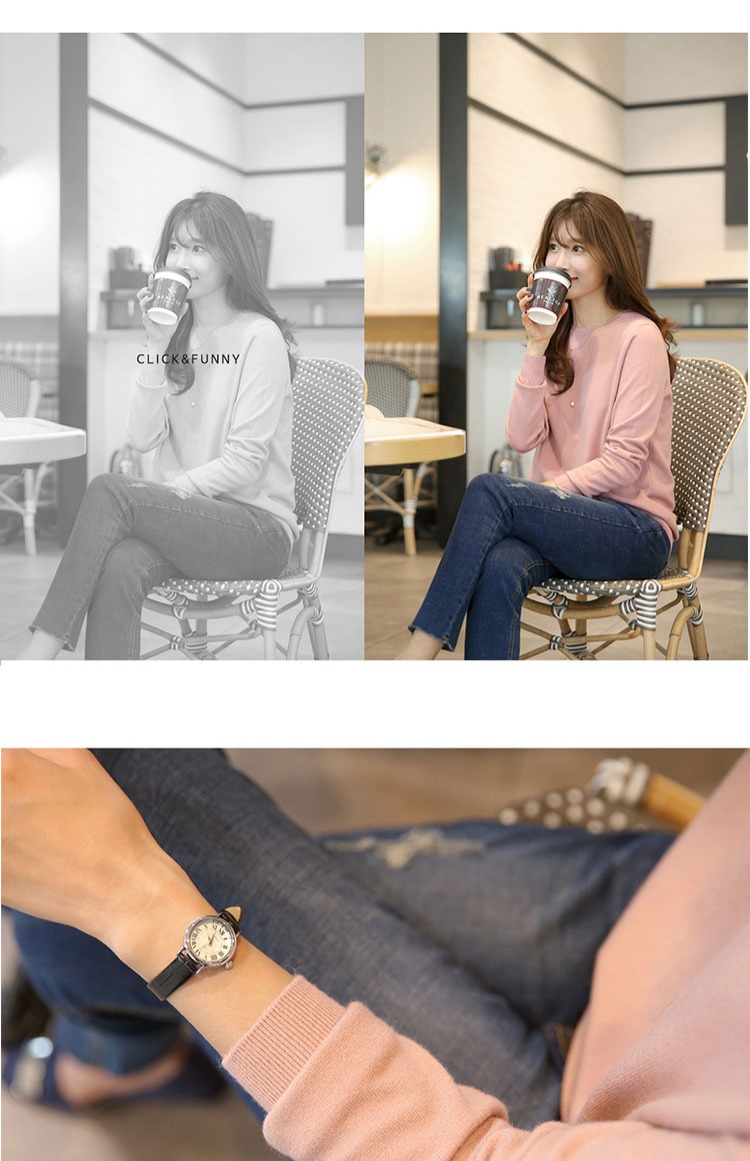 Xuân-Hè 2019 mới Han Fan nửa cổ áo sơ mi nữ rộng rãi áo len mỏng đầu áo len đen dài tay ao khoac len