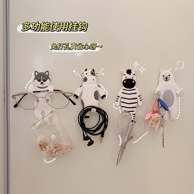 Cute Cartoon Hook Without Mark key wall Decorative Creative Animal Styling Home Day Style Creative Little Slime Hook