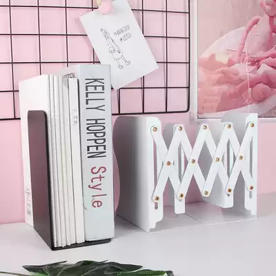 Desktop telescopic book stand for storage without printing style Creative ins style simple book support folder book holder decoration student office bookrest