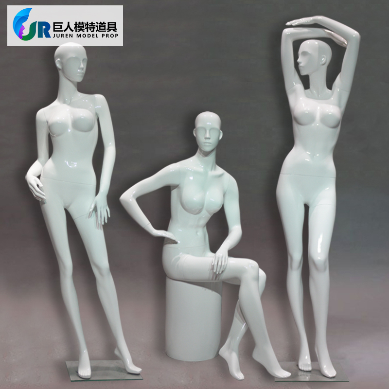 Large breasted model Props Bright White Matt White Underwear Shooting Women Model Clothing Shop Window Wedding Dress Model