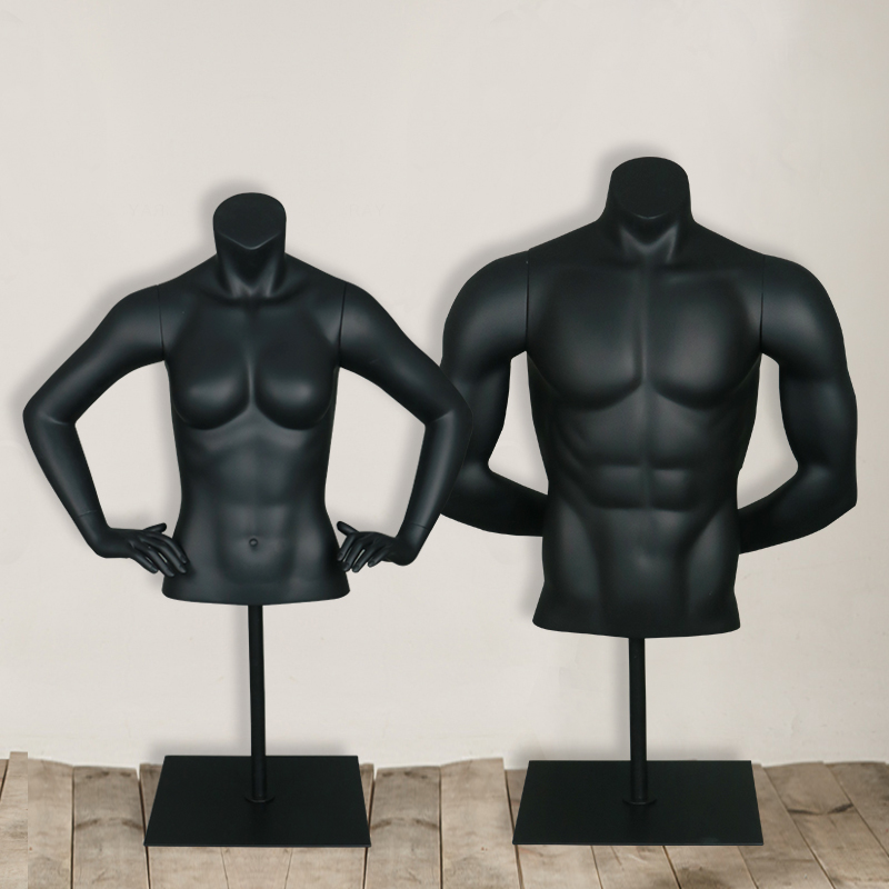 Sports Muscle Half Body Men And Women Clothing Models Props Outdoor Sports Terrace Die Show Half Body Model Shooting