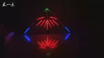 Beijing luminous kite light Qiu Yile 2020 original 4 flat 6 flat cool magic triangle luminous kite