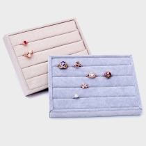 Ice velvet ring tray Small look tray Linen jewelry tray Jewelry tray Earrings display box props