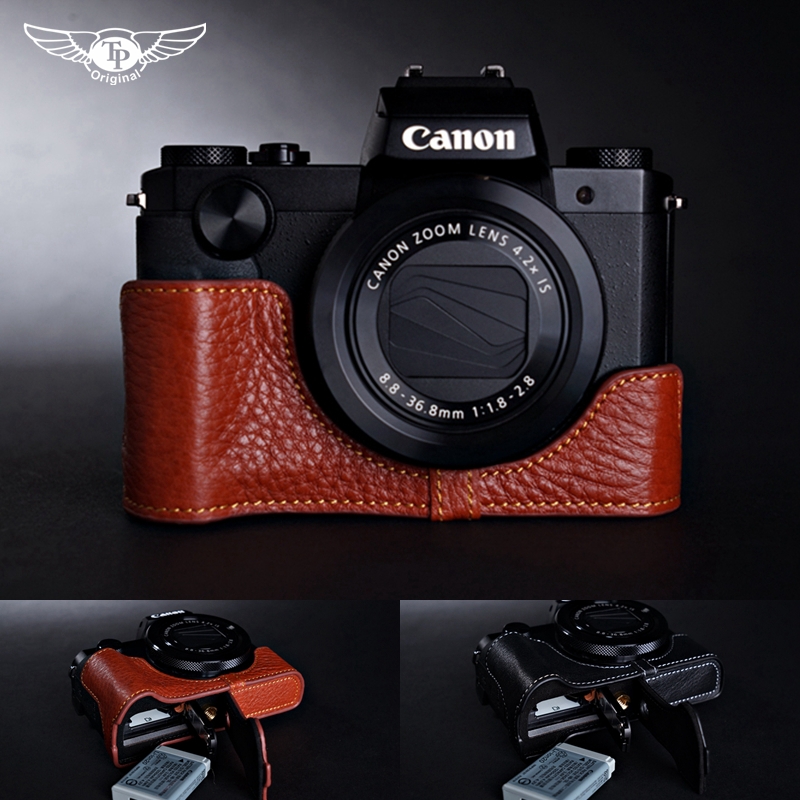 Taiwan TP Genuine Leather Canon Canon G5X Leather Case PowerShot G5 X camera Bag Protective case Base