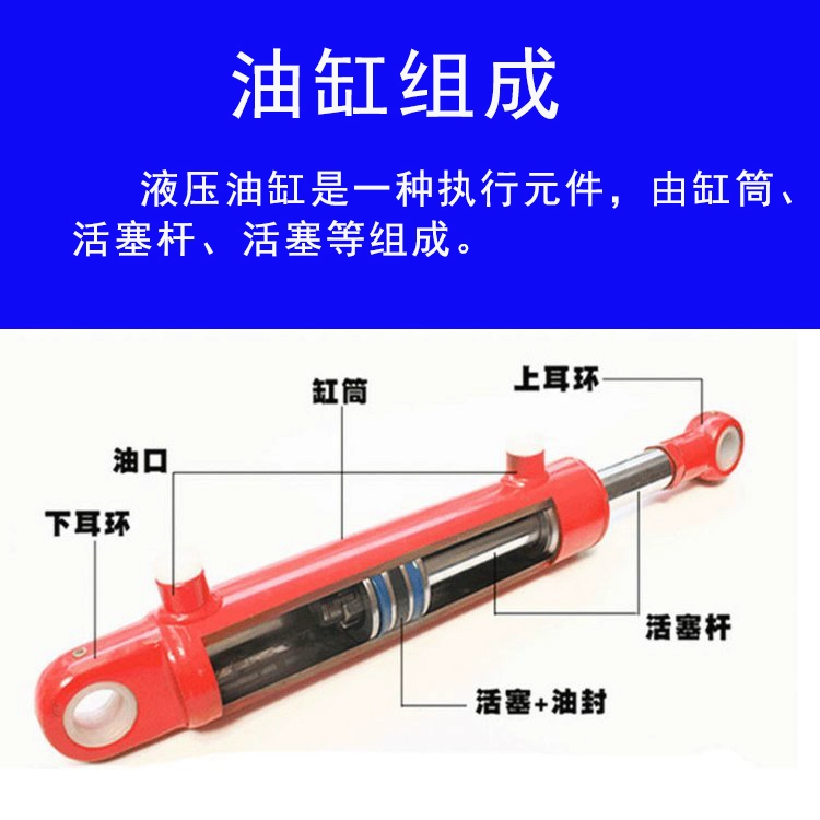 Xi lanh thủy lực 5 tấn tùy chỉnh 
            , xi lanh thủy lực loại bông tai đôi 20T, xi lanh máy móc kỹ thuật một chiều hai chiều, bộ sưu tập xi lanh nhỏ