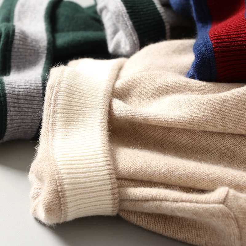 Áo len cao cấp dành cho nam công sở dày cao tinh khiết cashmere mùa đông nam áo len cổ tròn Áo len cashmere DAZ408 - Kéo qua