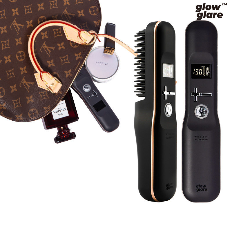 Korea glowglare direct hair comb wireless charging portable curly hair rod control without hurting anti-static comb
