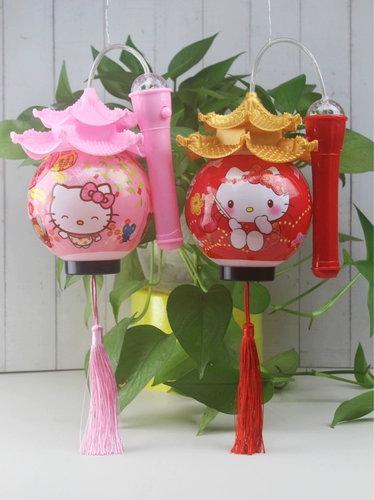 Hello Kitty, портативный кролик, фонарь, мультяшная музыкальная игрушка