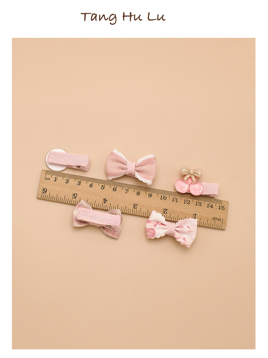 Boxed South Korea Baby Hair Clip Cute Princess Kids Girls All Cloth Wrapper Hair Accessories Baby Hair Clips Does Not Hurt Hair Suit — 3
