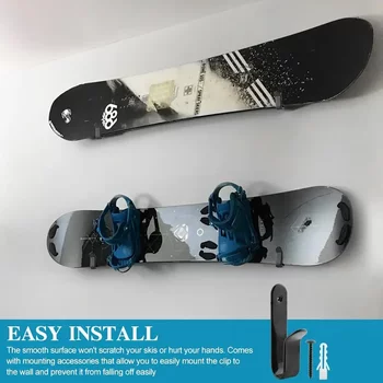 Snowboard hanger single and double board storage rack wall-mounted interior wall shelves storage snowboard display rack snowboard maintenance