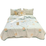 Летний латексный коврик, летнее одеяло, шелковый комплект, пододеяльник, простыня, 4 предмета, постельные принадлежности, 3 предмета