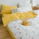 ins nhỏ tươi bông denim khăn trải giường cotton quilt ba mảnh giường ký túc xá Giường Mikasa 4 - Bộ đồ giường bốn mảnh chăn ga cao cấp