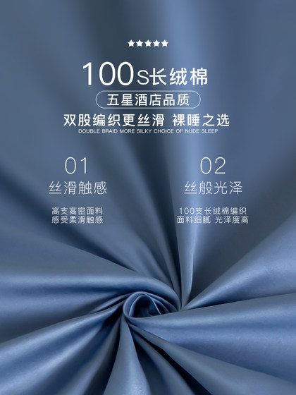 100-Count Long-Staple Cotton Hotel Sleeping Bag, Pure Cotton Bed Sheet for Guesthouses, Double Portable Travel Essential for Business Trips
