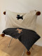 Cartoon Cute Puppy Patchwork Embroidery All-Cotton Washed Cotton Four-Piece Set with Pom-Pom Duvet Cover, Bed Sheet, Apartment Bedding Set Three