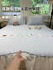 Cartoon Embroidered Bed Skirt Style Ice Silk Mat Three-Piece Set for Summer, Single-Person Ice Silk Mat, Machine Washable, Air-Conditioned Soft Mat