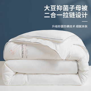 Soybean Fiber Quilt, Two-In-One Zippered Quilt, Spring and Autumn Quilt, Winter Quilt, Thickened Warm Cotton Quilt Core, Suitable for All Seasons