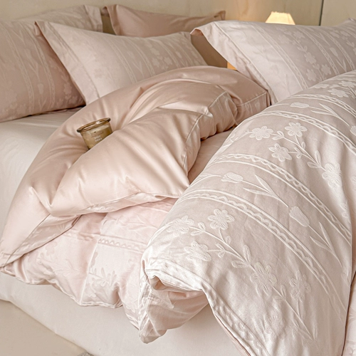 Хлопковый комплект, пододеяльник, 4 предмета, легкий роскошный стиль, изысканный стиль, 3 предмета
