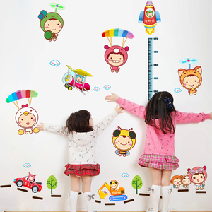 6元包邮 儿童墙贴 身高贴+汽车飞机贴+留言板+伞兵队
