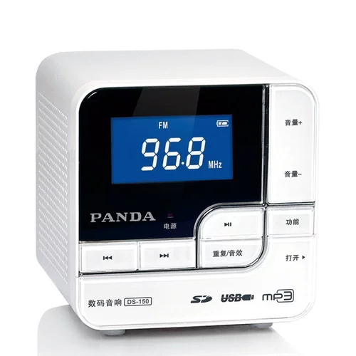 PANDA/熊猫 DS-150 настольная карта маленький динамик USB Plug In Disk Mp3 Music Player Portable Radios, пожилые компьютерные динамики, карт аудио мини-динамики тяжелые басы
