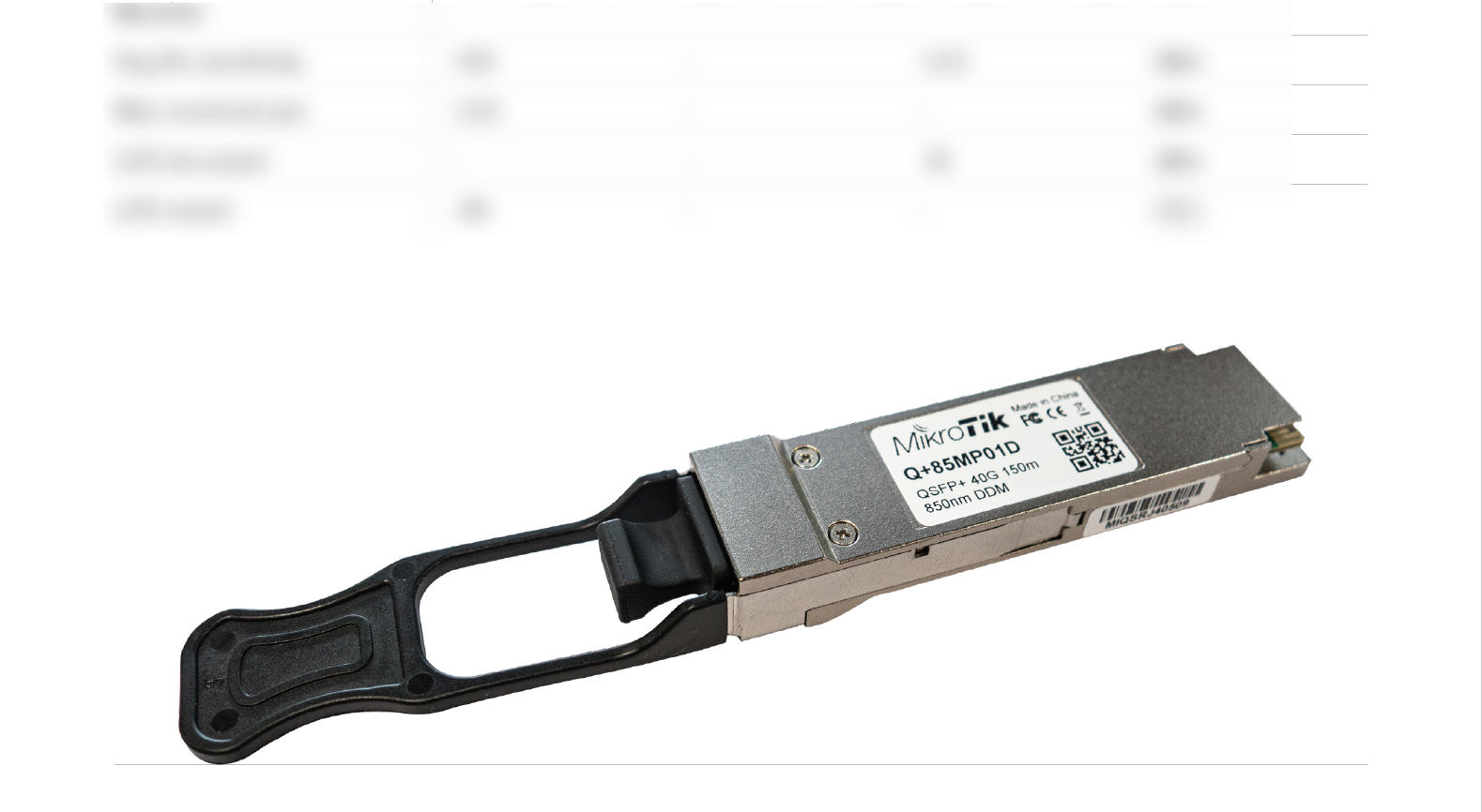 MikroTik Q 85MP01D 40Gbps 850nm Fiber QSFP Module