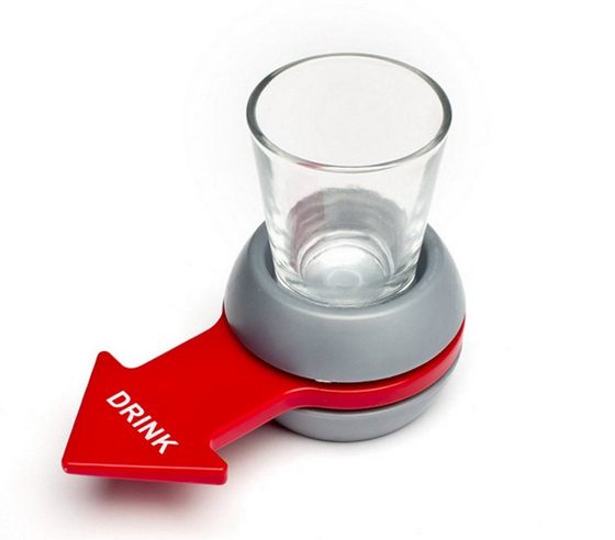 고급 와인 음료 용기 spintheshot 화살표 턴테이블 음료 용기 크리 에이 티브 바 엔터테인먼트 장소 포인터 턴테이블 컵