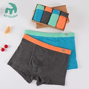 Big Boy Quần lót Học sinh tuổi teen Boxer Nam Big Boy 12 Cotton Học sinh trung học 16 Quần vuông Quần short Đầu