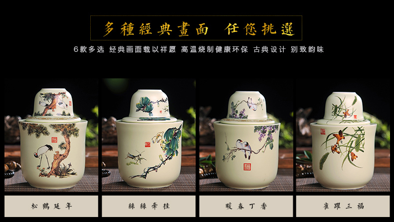 Jingdezhen rượu gốm đặt ấm nồi rượu lẩu rượu nóng nồi rượu vang nóng nồi rượu vang trắng glass nửa một catty hộ gia đình