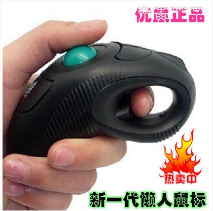 Anti-Fatigue Lazy Rodent Multipurpose Wireless 2 4G Handheld Trackball Mouse Airborne Rat