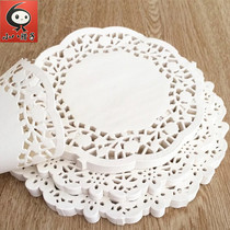  Square-shaped hollow flower paper pad coaster snack pad lace paper cake paper pad DIY creative Meilao handmade